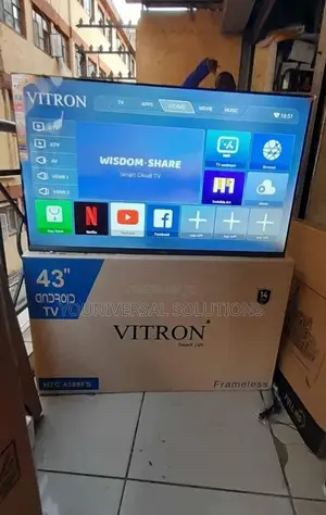 Vitron 43inches Smart Android Frameless Digital Tv.