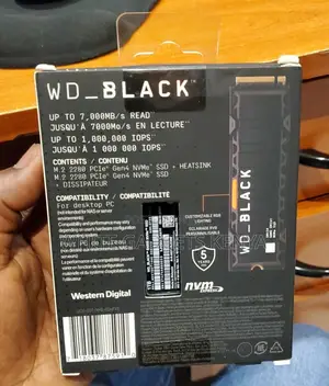 Western Digital M2 WD 1TB M.2 Gen 4, 7000 Mb/S for PS5 SSD