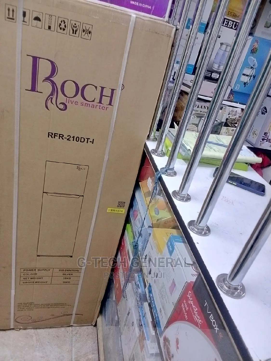 Rf-210dt Roch Double Door Refrigerator