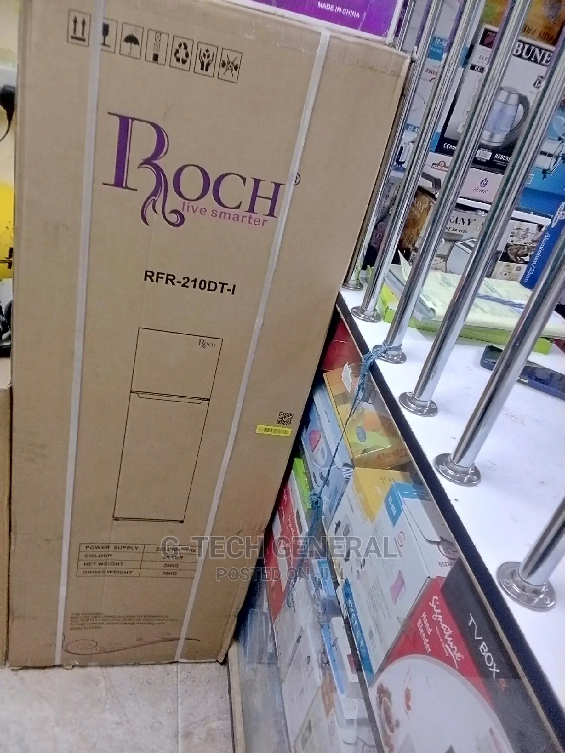 Roch Rf-210 Refrigerator - 170l Double Door Refrigerator