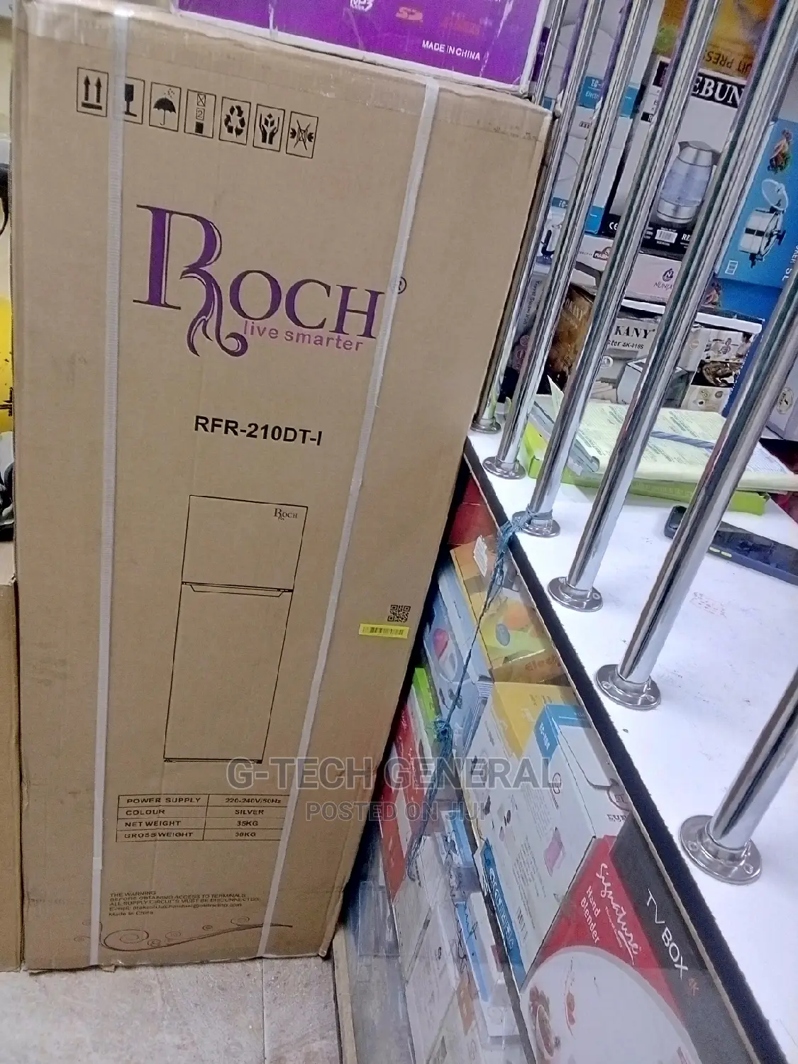 Roch Rf-210dt Double Door Refrigerator - 170litres