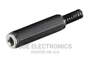 Jack Connector 6.35 Mm Cable Mount Stereo Socket, 3pole