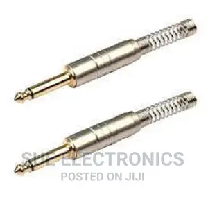 6.5mm Mono Jack Connector for Audio Microphone Solder