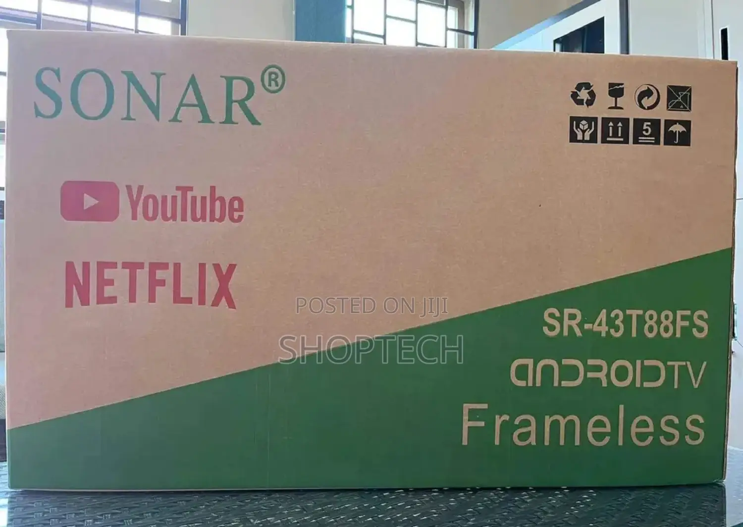 Flameless Sonar 43 Inches Smart Android Digital Tv.