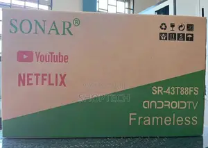 Flameless Sonar 43 Inches Smart Android Digital Tv.