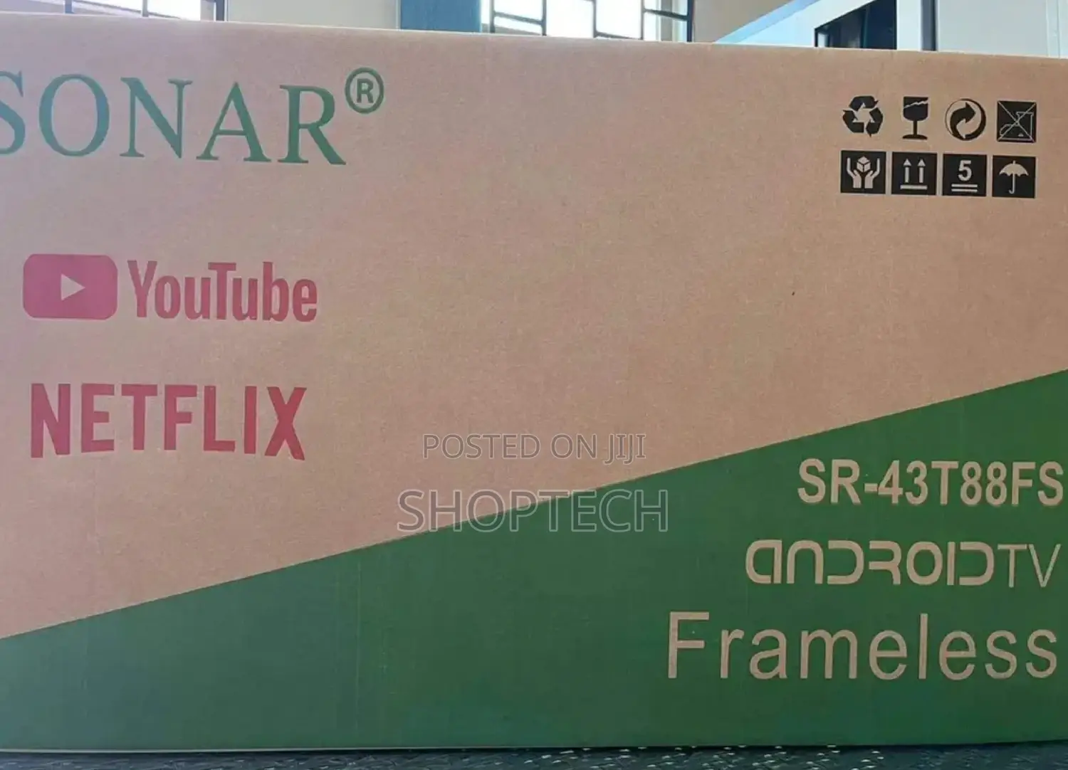 Flameless Sonar 43 Inches Smart Android Digital Tv.