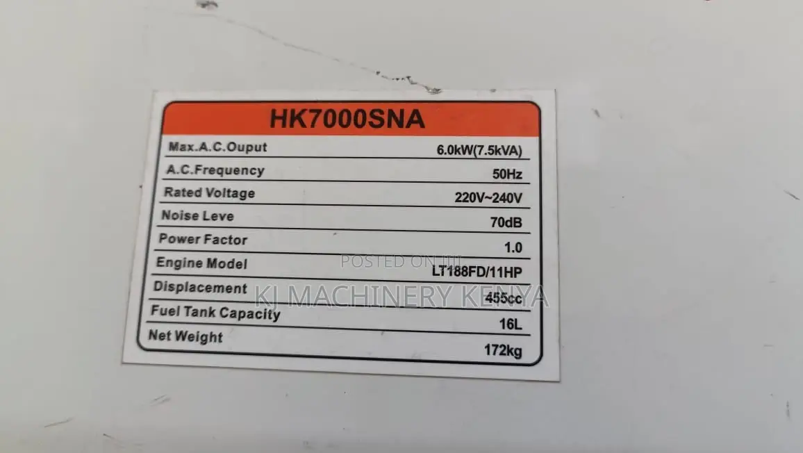 7.5kva Automatic Diesel Power Generator - Hisaki Japan