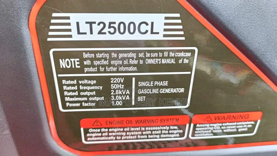 3kva Gasoline Power Generator - Button Start