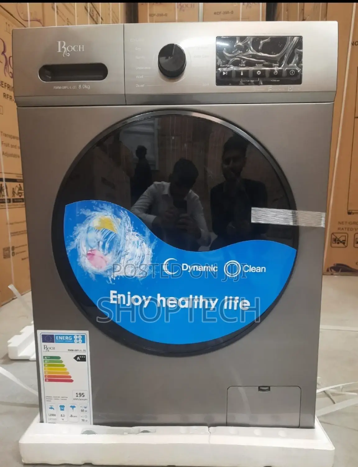 Front Load 8.0kgs Roch Washing Machine.