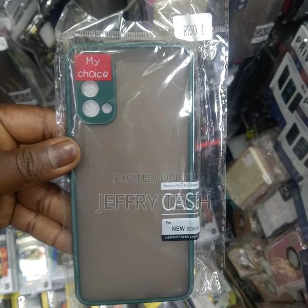 Translucent Frosted Smoke Mobile Cover for Reno 4 Camera Pro