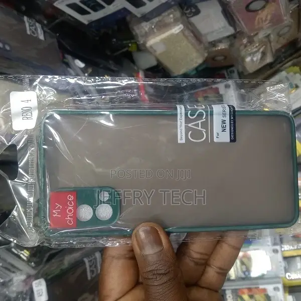 Translucent Frosted Smoke Mobile Cover for Reno 4 Camera Pro