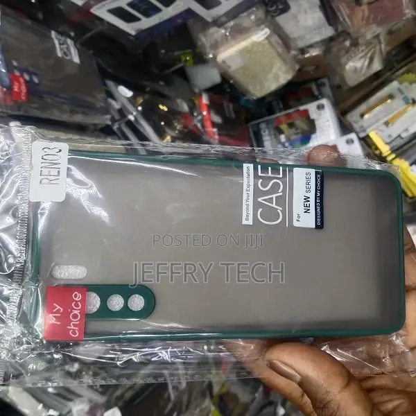 Oppo Reno 3 Pro Bumper Cases Vikefon - Green Smoke Matte Bac