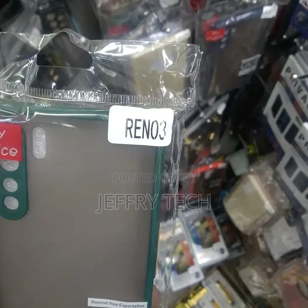 Oppo Reno 3 Pro Bumper Cases Vikefon - Green Smoke Matte Bac