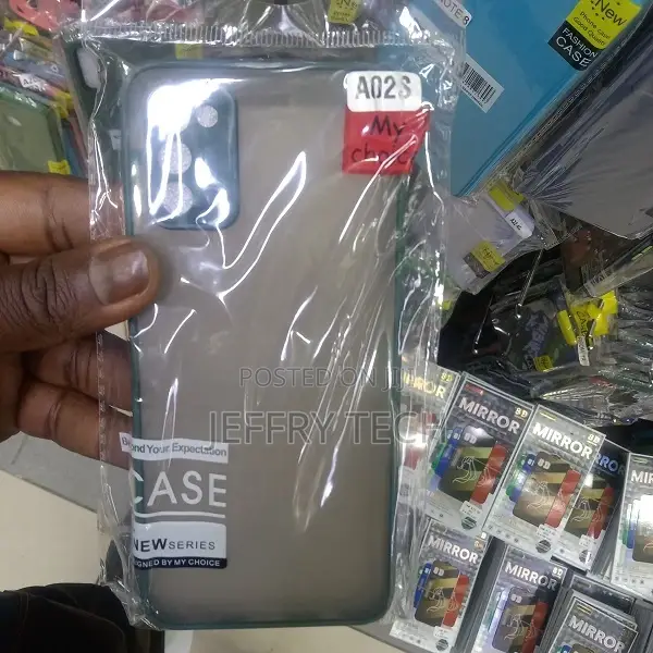 Smoke Mobile Cover for Samsung Galaxy A02s Camera Protection