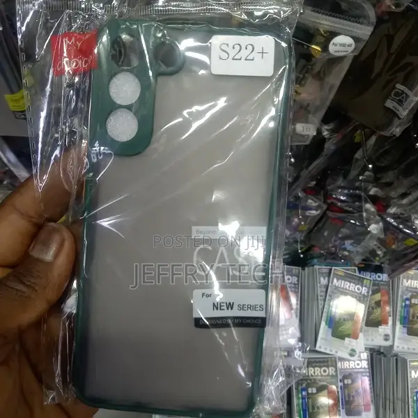 Smoke Silicone Samsung S22 Plus Back Cover