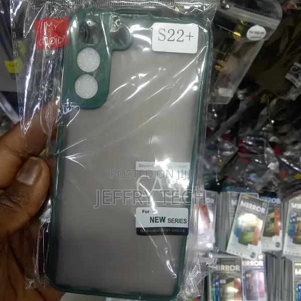 Smoke Silicone Samsung S22 Plus Back Cover