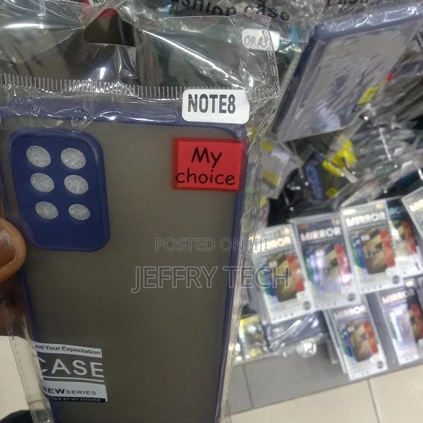 Back Cover for Redmi Note 8 Matte Smoke Case With Camera Cap - thumbnail 3