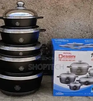 12 Pieces Dessini Sufuria Cookware Set.