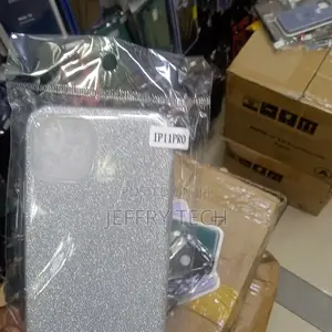 Silicone Case Cover for iPhone 11 Pro ( Purple Glitter Case)