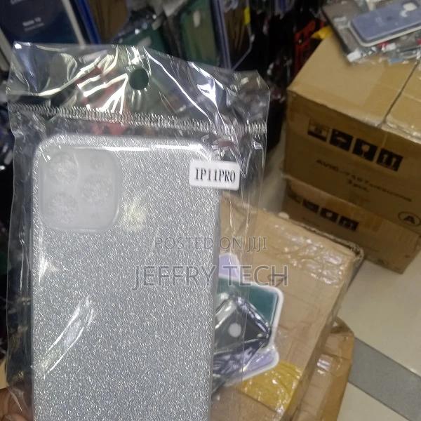 Silicone Case Cover for iPhone 11 Pro ( Purple Glitter Case) - thumbnail 2