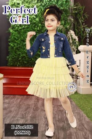 Girls Quality Three Pieces Set,Dress,Tight and Jacket - thumbnail 2