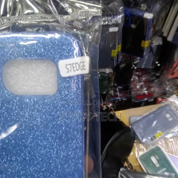 Blue Glitter Samsung Galaxy S7 Edge Case - thumbnail 2