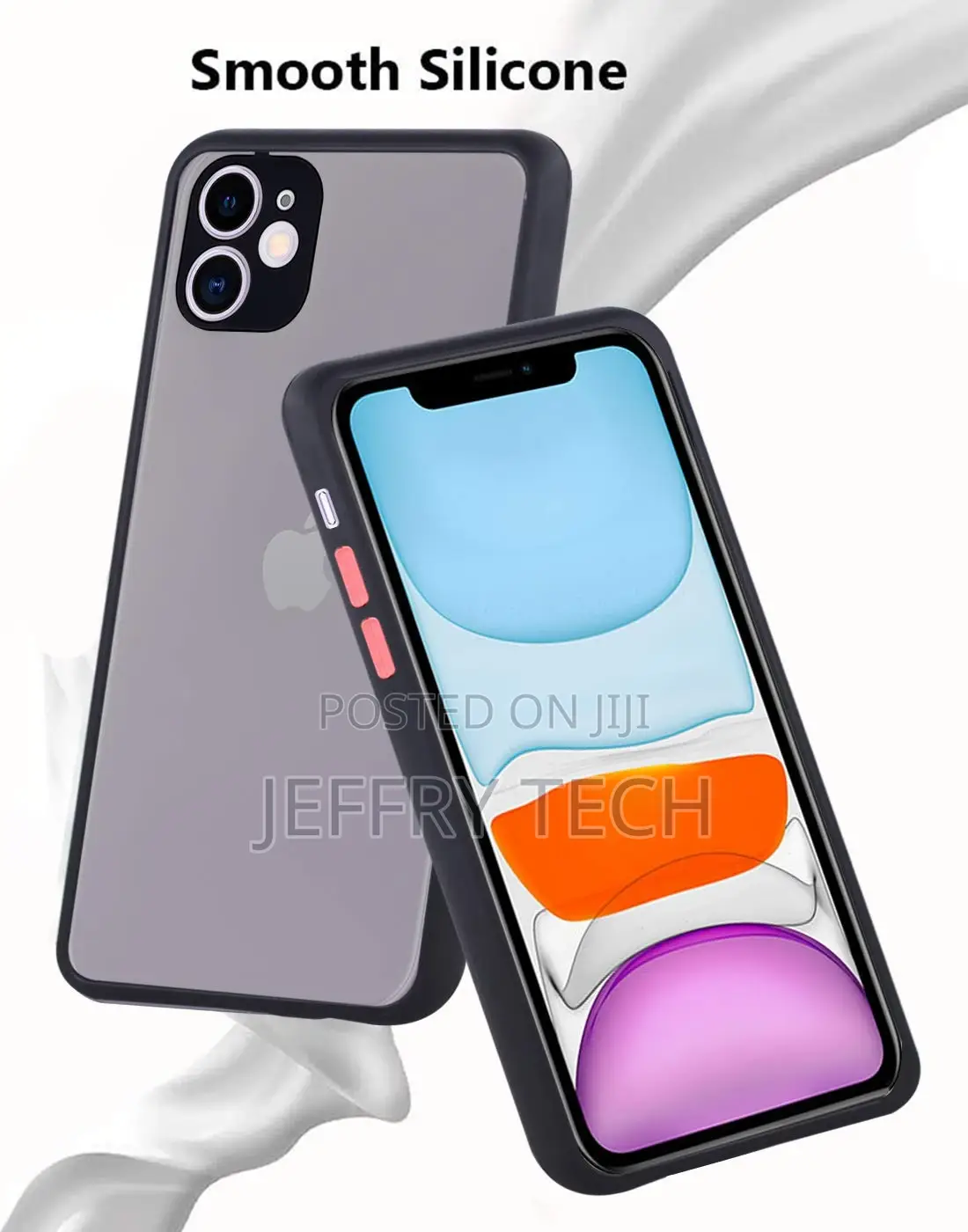 Smoke Back Cover Case for Apple iPhone 11 -Black