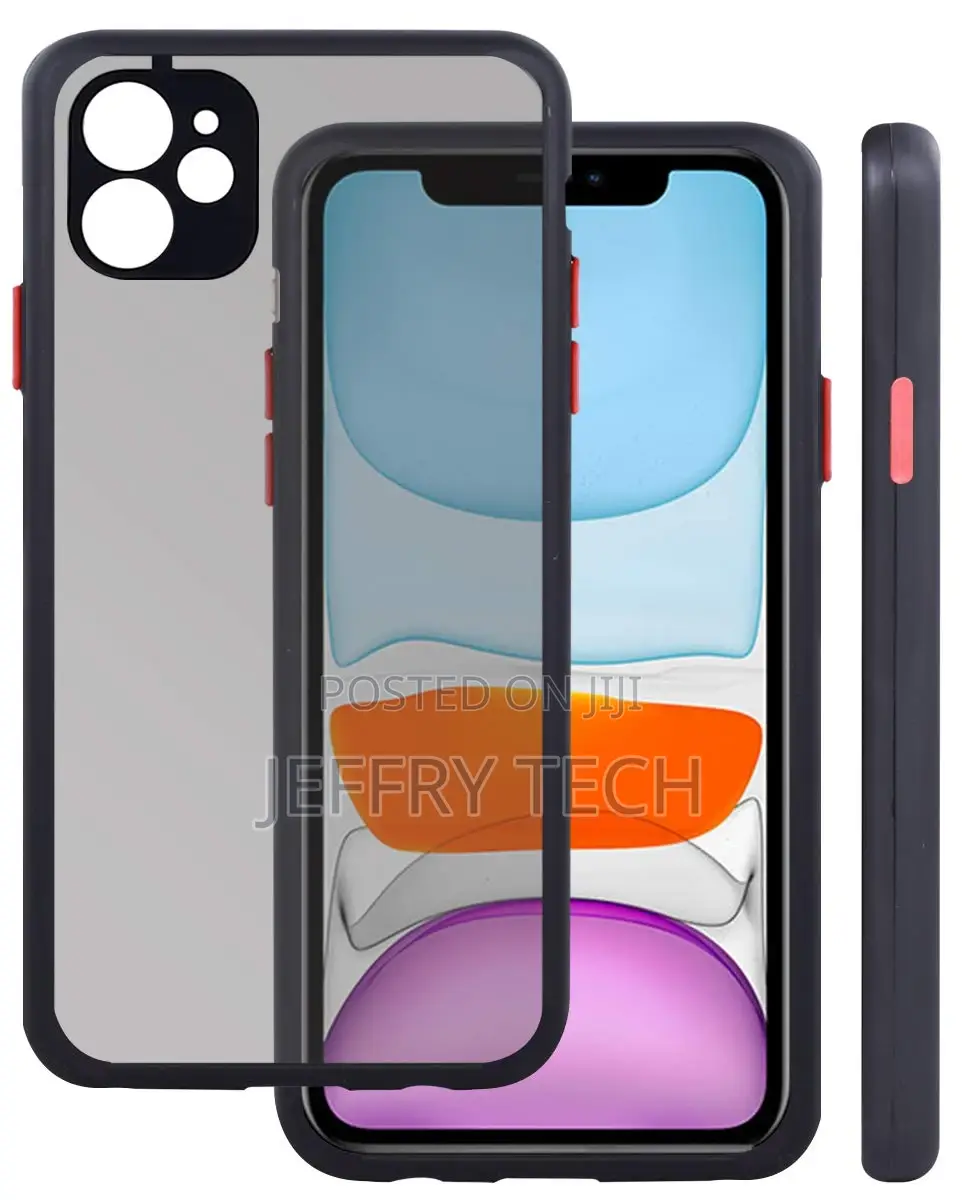 Smoke Back Cover Case for Apple iPhone 11 -Black