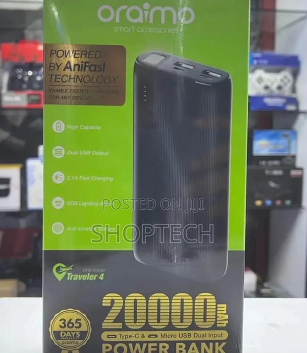 20000 Ampheres Oraimo Power Bank - thumbnail 2