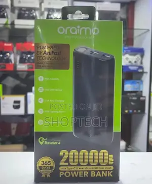 20000 Ampheres Oraimo Power Bank
