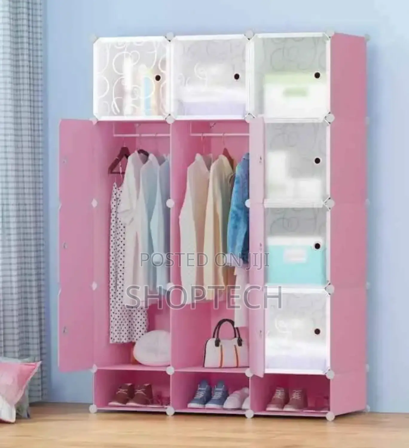 3 Column Plastic Wardrobe.