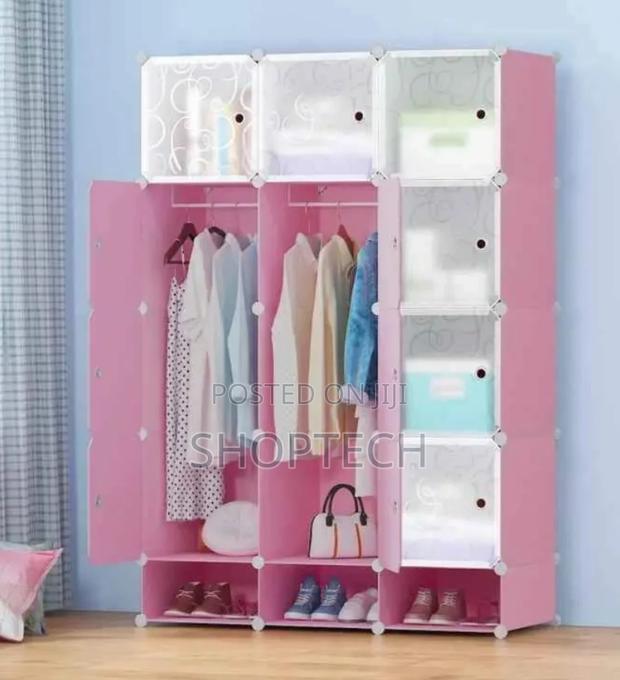 3 Column Plastic Wardrobe. - main view