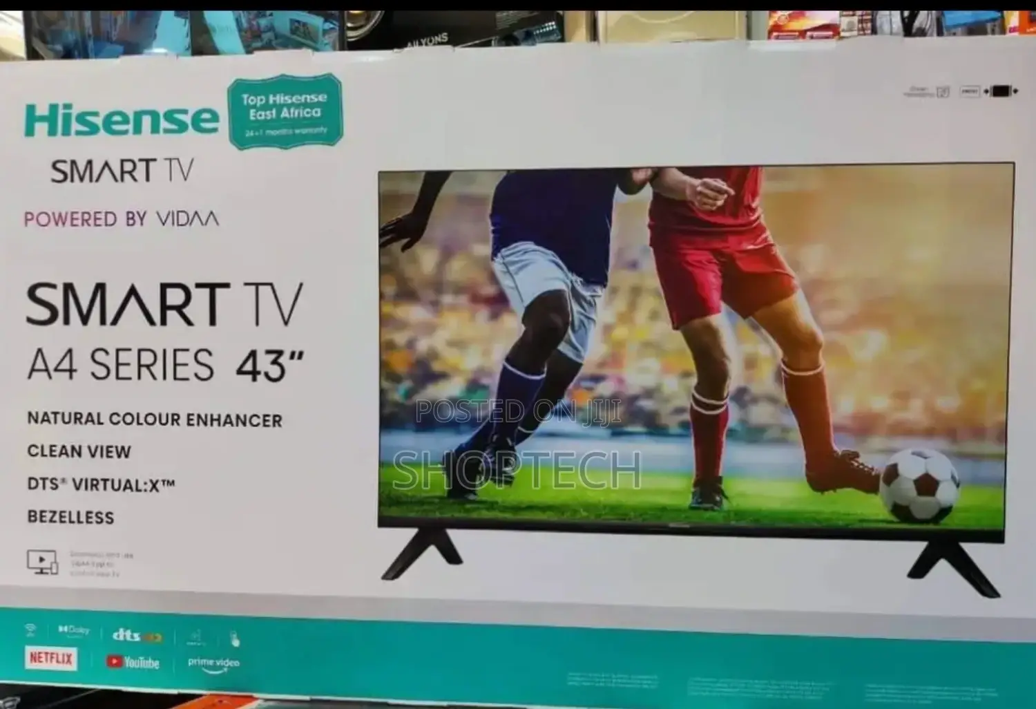 Hisense 43 Inches Smart Android FLAMELESS Digital Tv.