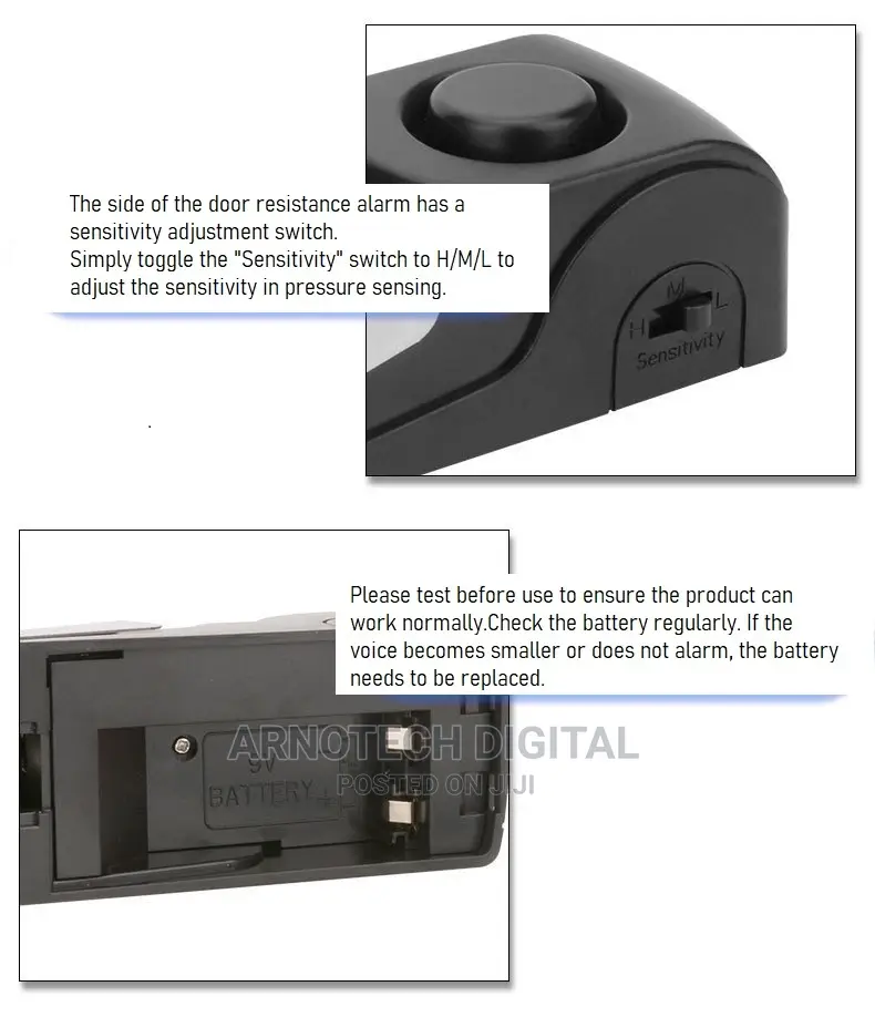 Anti-Burgler Alarm Door Stopper