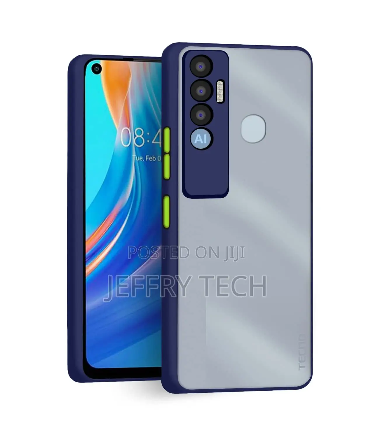 Tecno Spark 7 Pro Back Cover Smoke Case | Camera Bump Protec