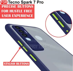 Tecno Spark 7 Pro Back Cover Smoke Case | Camera Bump Protec