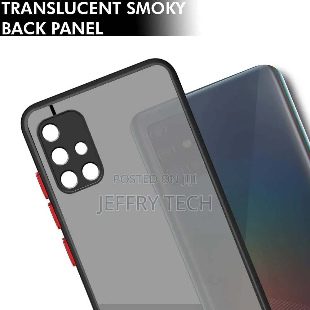 Samsung Galaxy A51 Back Case Cover | Smoked Matte Back | 360