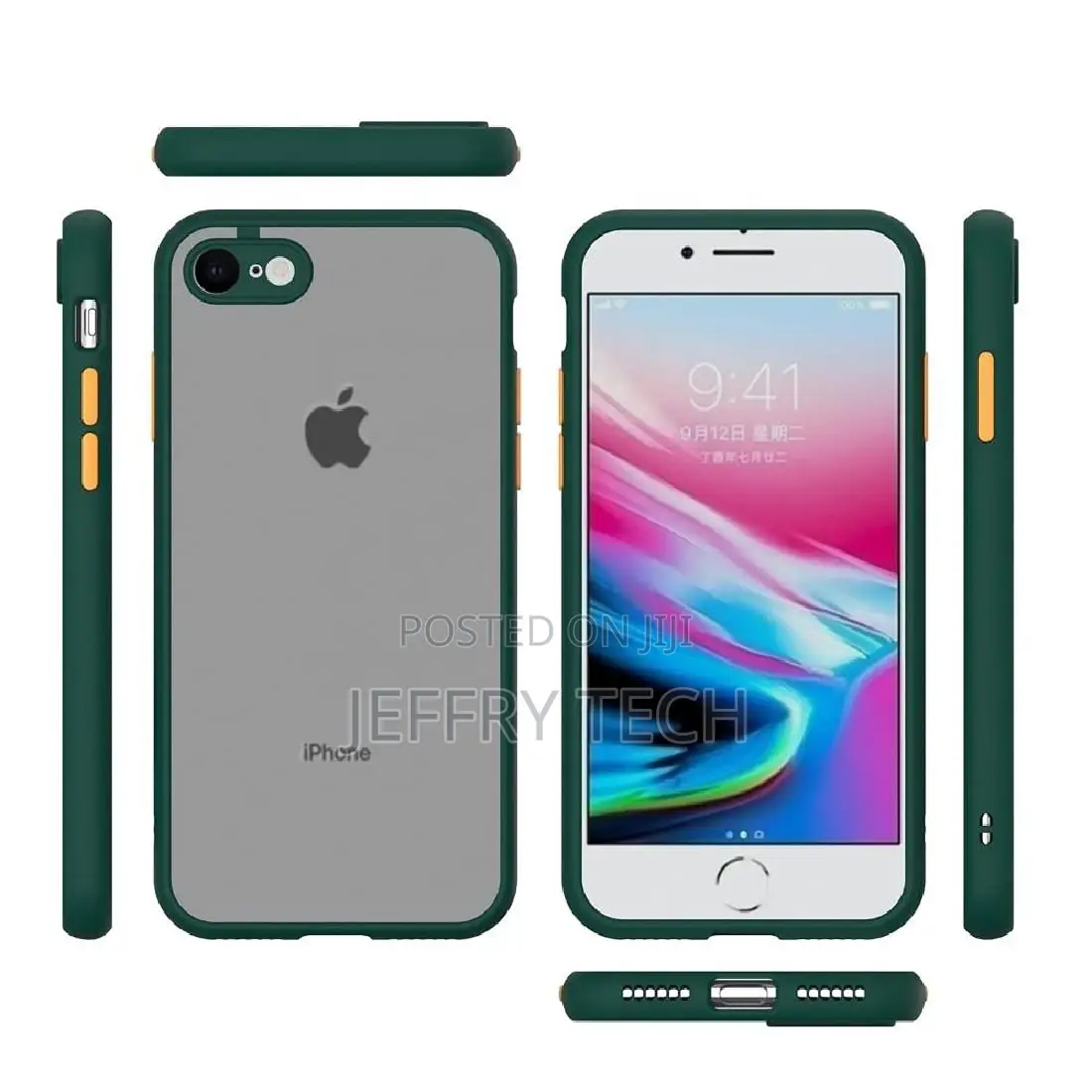 Back Cover for Apple iPhone 7 (TPU, Silicon, Plastic_smoke C