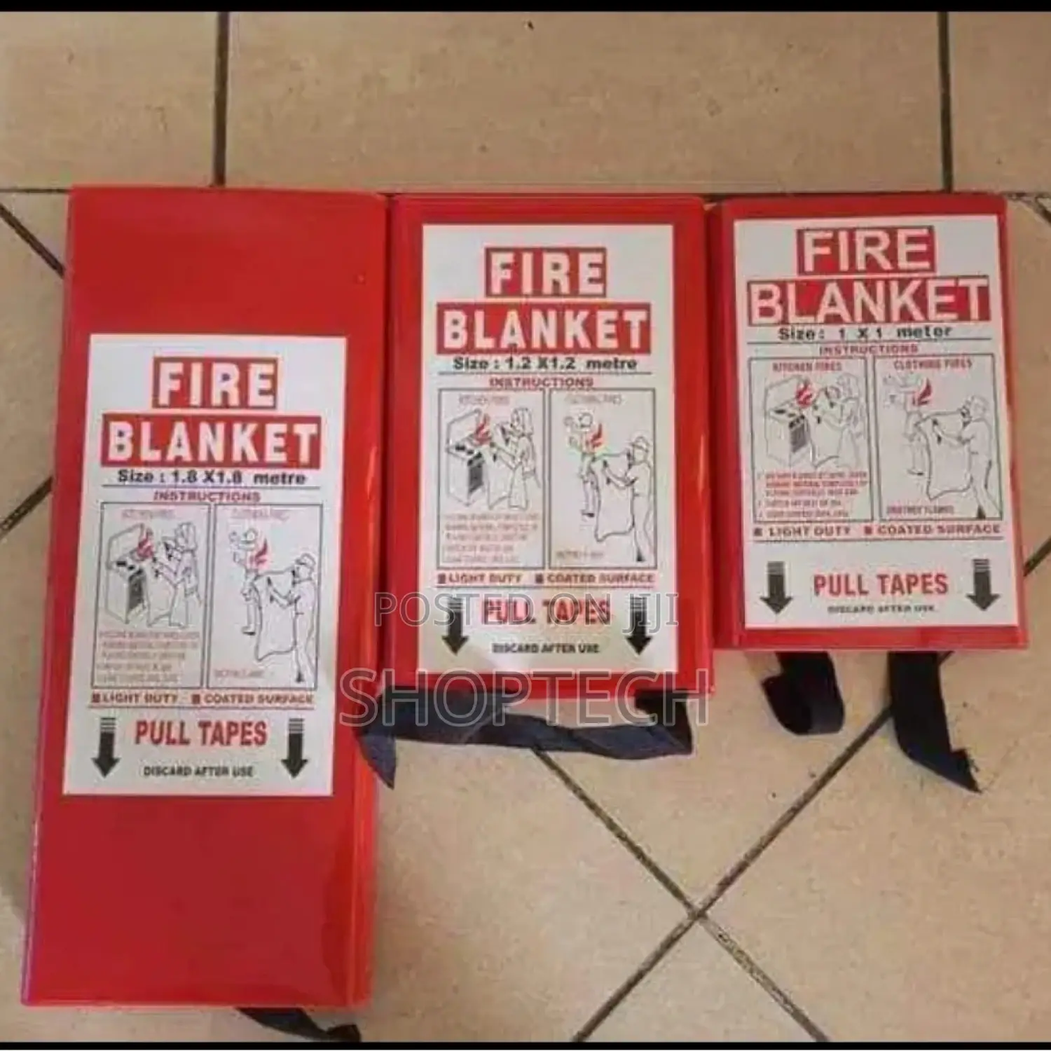 1.2m by 1.2m Fire Blanket.