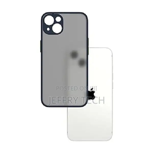 (Camera Protection) Matte Case Cover for iPhone 13 - Blue