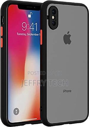 Matte Case Cover for iPhone Xs - Black - thumbnail 2