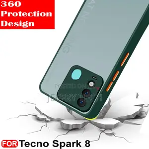 Smoke Tecno Spark 8 Back Cover Smoke Case | Camera Bump Prot