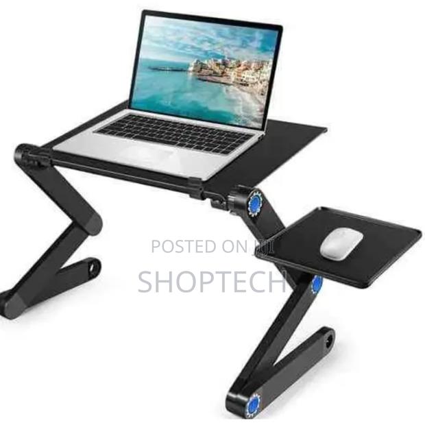Adjustable Laptop Stand With Fan and Mouse Pad.