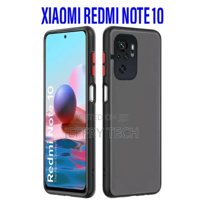 Xiaomi Redmi Note 10 / Redmi Note 10s Smoked Cover Protectiv
