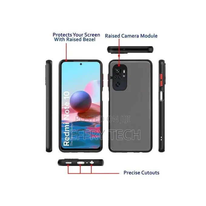 Xiaomi Redmi Note 10 / Redmi Note 10s Smoked Cover Protectiv
