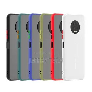 Infinix Note 7 Translucent Frosted Smoke Mobile Cover Camer