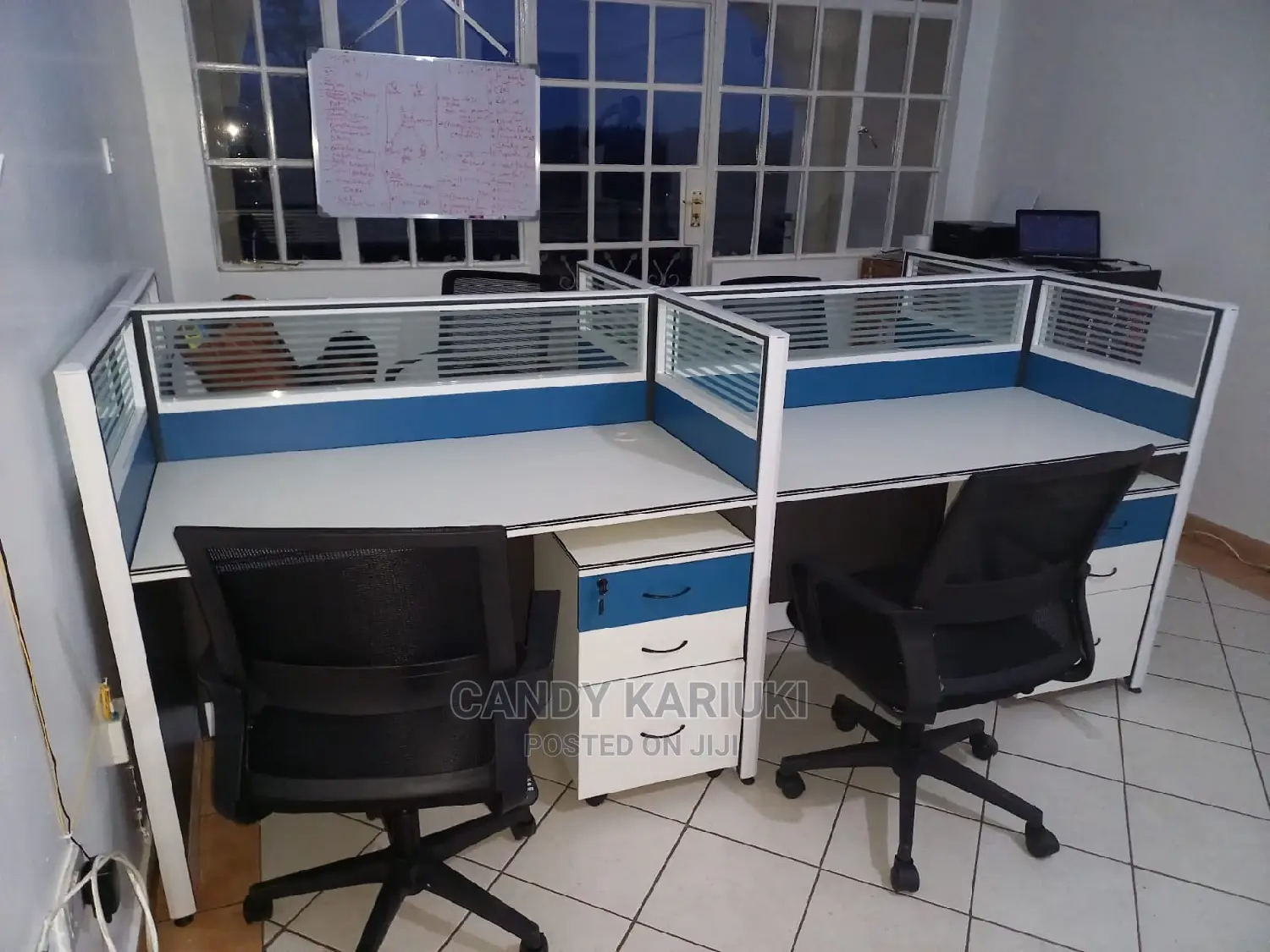 Executive 4 Way Partitoned Workstation