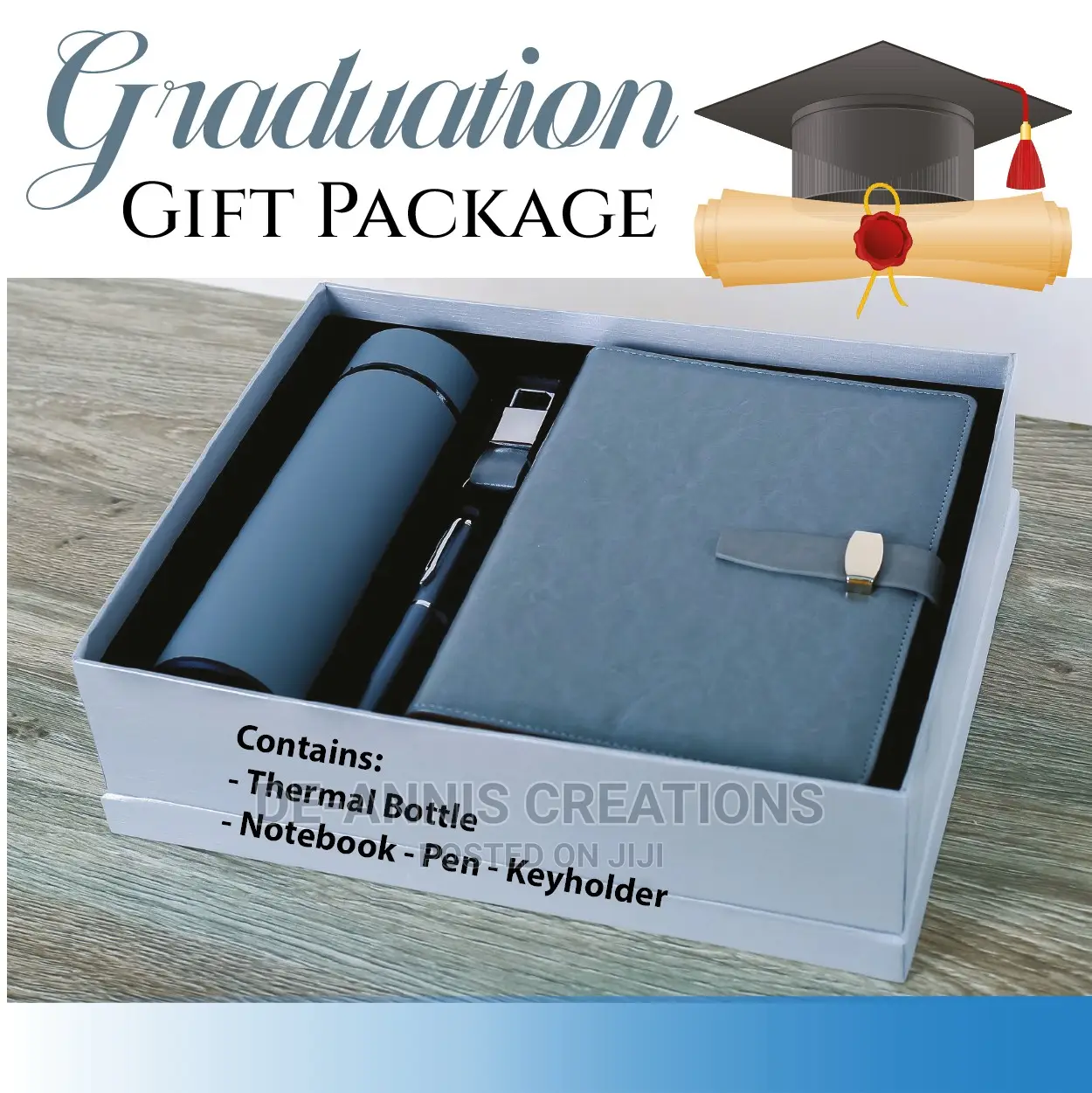 Gray Graduation Gift Set
