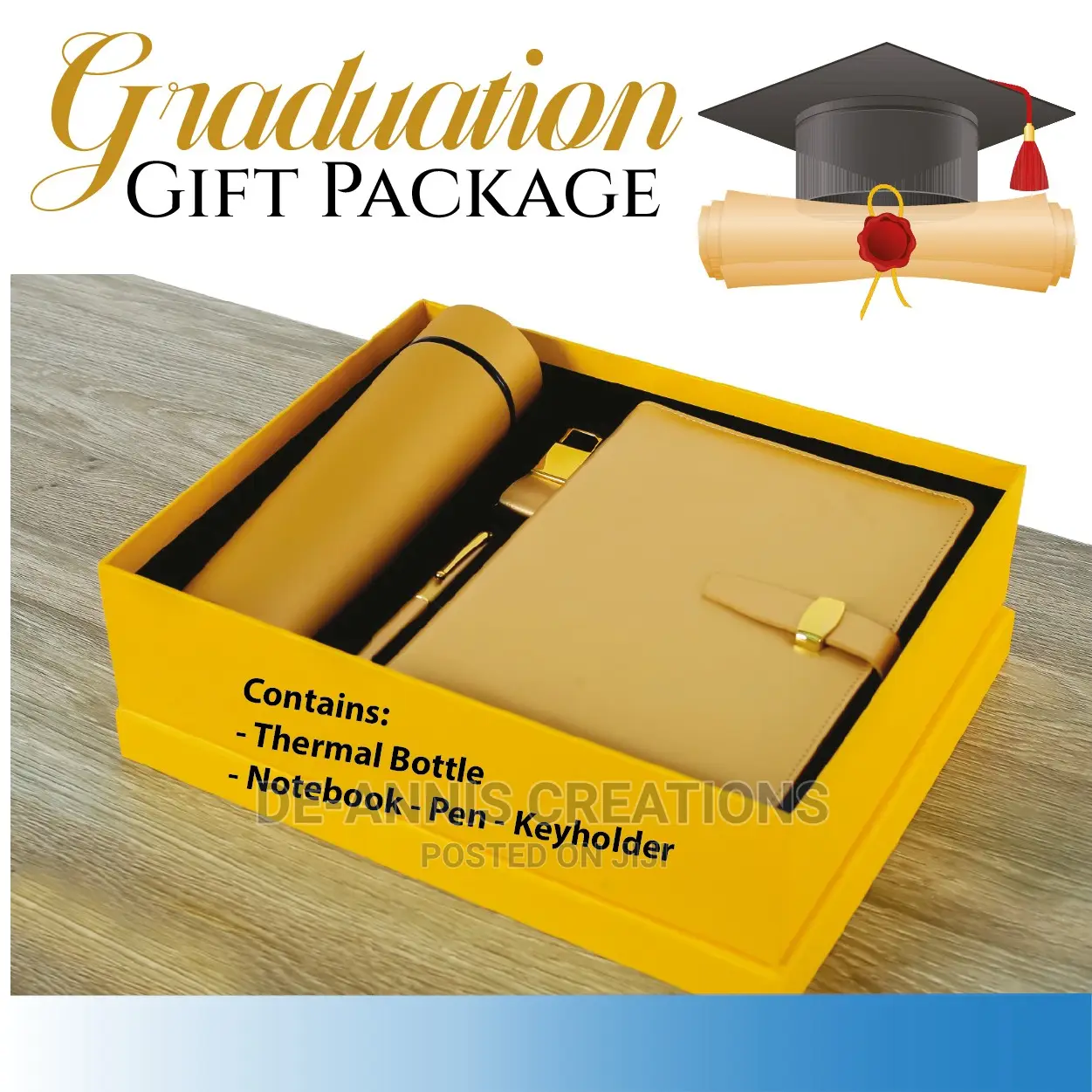 Yellow Gold Graduation Gift Set