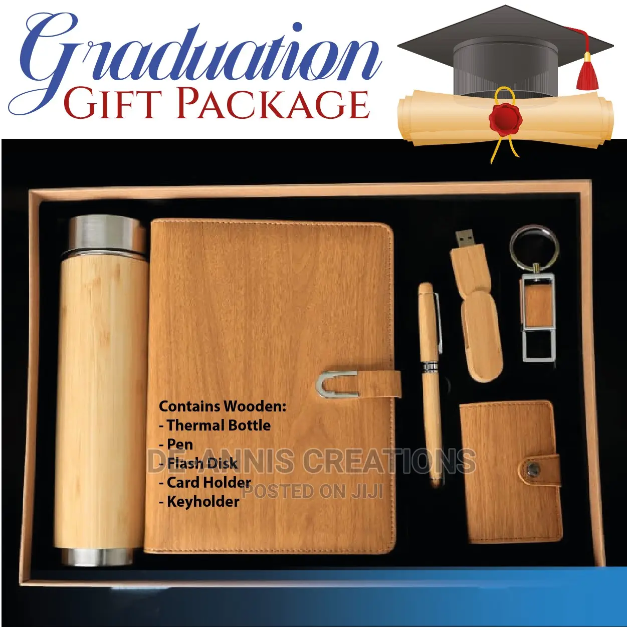 Wooden Graduation Gift Set